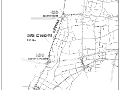  鱼嘴水厂二期输配水cad工程图 