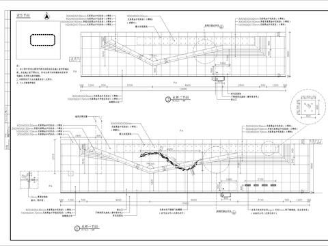  涌泉水景细部CAD节点大样 