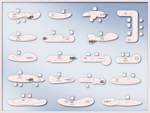  前台服务台分诊台吧台cad图库 