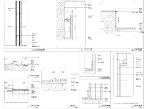  万科A1样板房cad施工图 