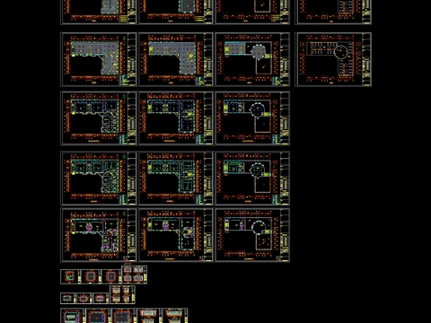  幼儿园室内cad施工图 