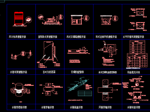  五星级酒店中央空调节点大样 