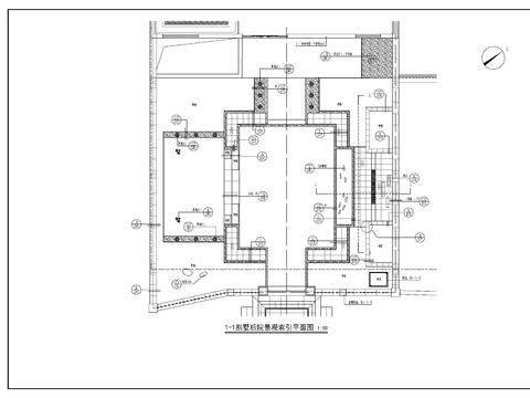  新中式別墅庭院景觀cad施工圖 