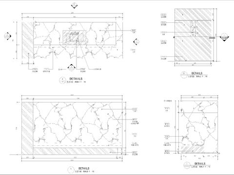  酒店收银台cad大样图 