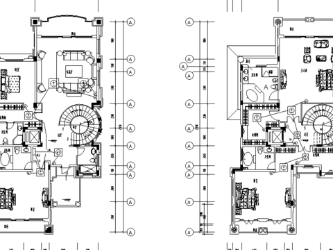  强电平面系统CAD图 