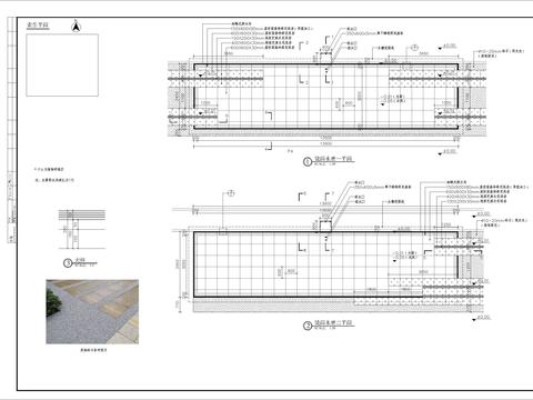  特色镜面水景细部节点大样 