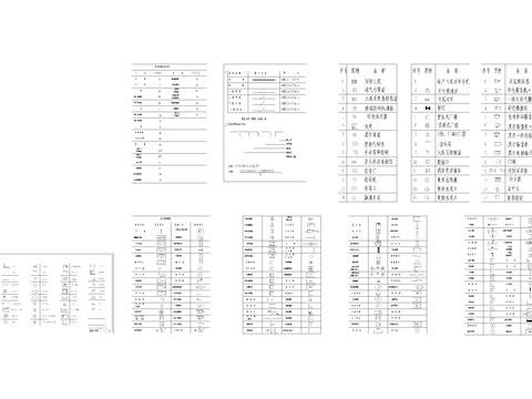  安防系统通用图形符号CAD施工图 