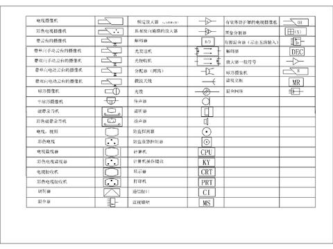  电气图例CAD图库 
