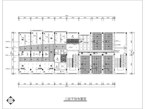  现代网吧室内cad平面图 
