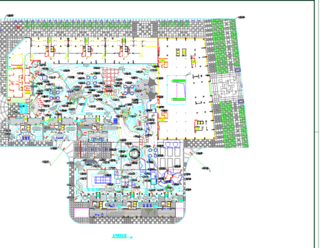  园林CAD总图定位图 