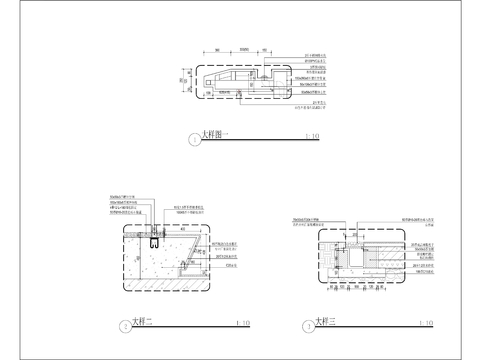  特色廊架cad大样图 