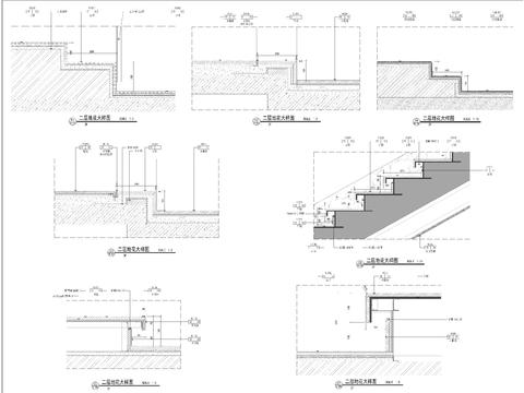  会所地花cad节点大样图 