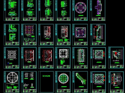  花岗岩干挂cad节点大样 