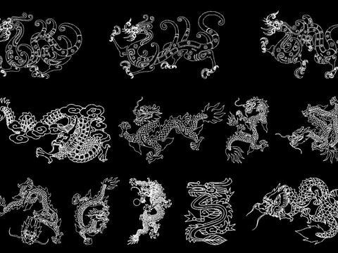  中国龙CAD图库 