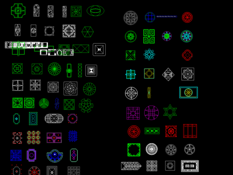  室内装饰cad图库 