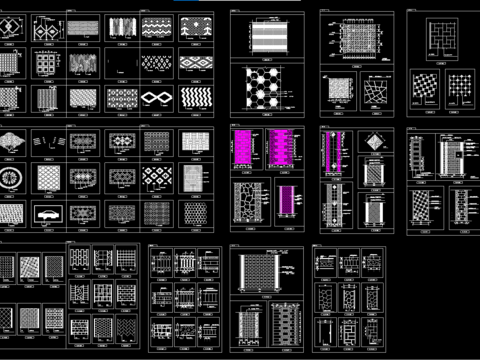  地面铺装100款素材合集CAD施工图 