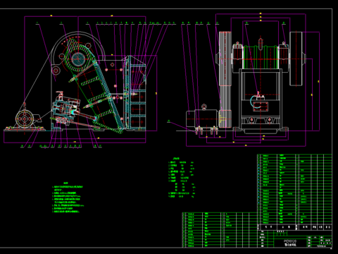  PE90120破碎机CAD施工图 