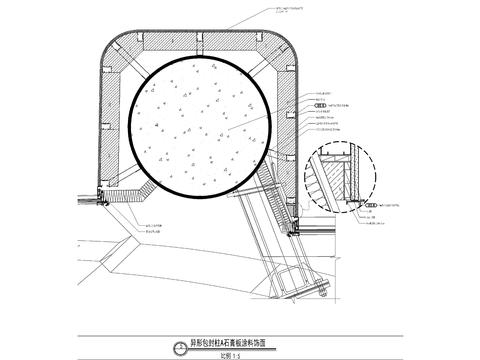  异型包柱做法CAD大样图 