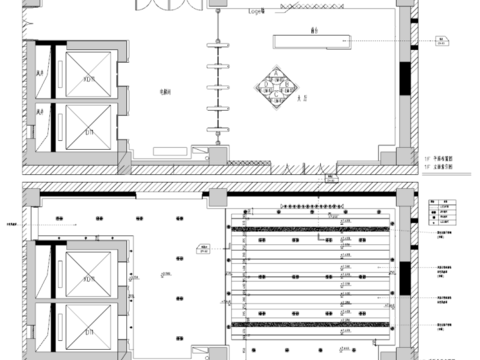  現(xiàn)代辦公樓大堂CAD施工圖 
