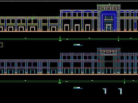  石材幕墙分格结构图 