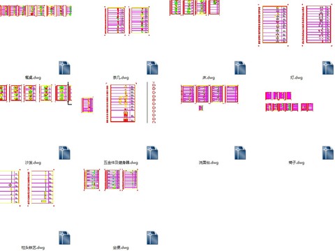  梁锦华室内cad图库 