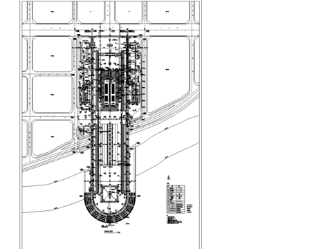  建施管线综合CAD总平面图 