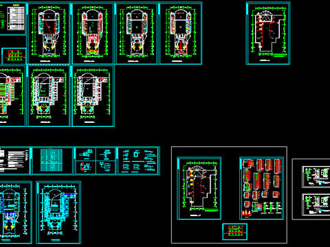  中国会所歌剧院电气设计cad施工图 