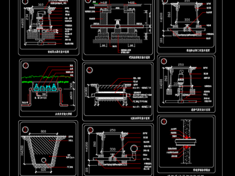  灌溉系统cad大详图 