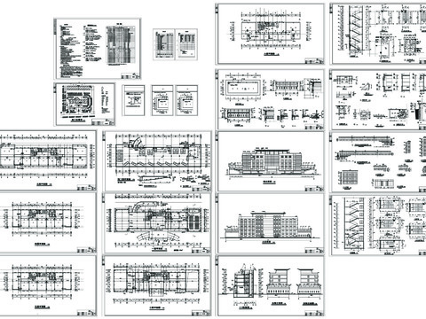  某辦公大樓全套建筑CAD施工圖 