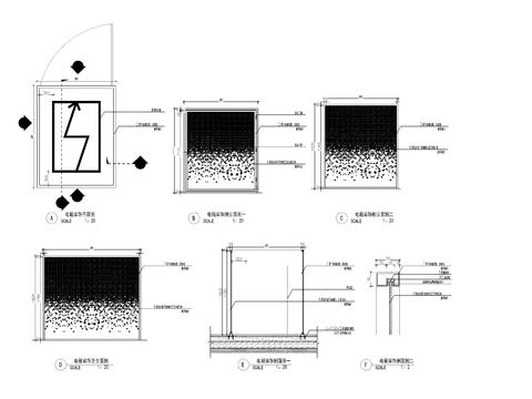  景观配电箱装饰cad图库 