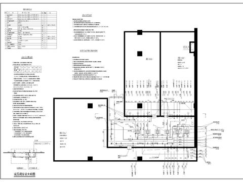  消防泵房cad大样图 