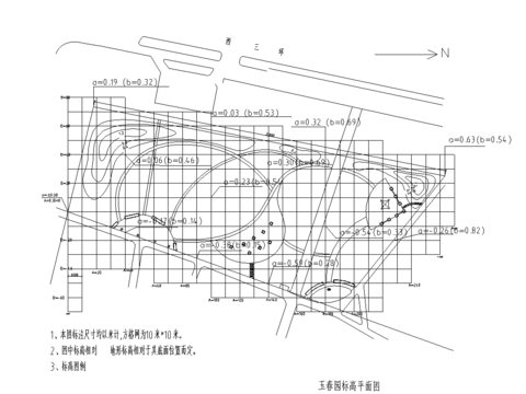  玉春园土建框架CAD施工图 