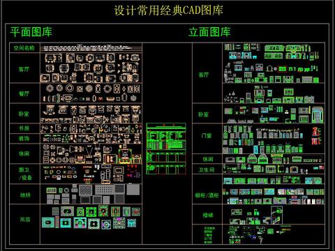  设计常用经典CAD图库 