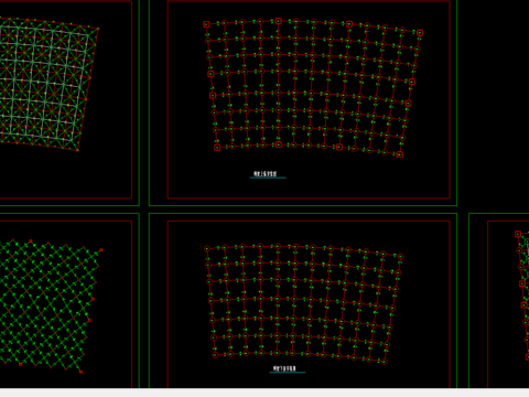  某建筑屋面网架节点大样 