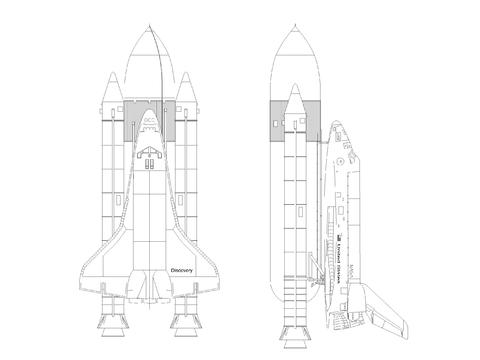  航天航空飞行器cad图库 