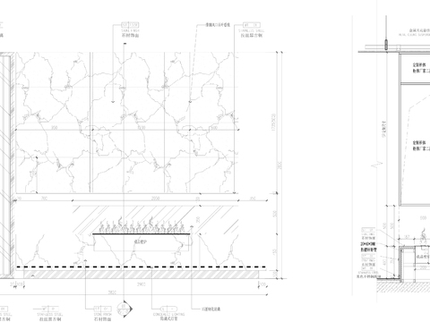  电子壁炉节点大样CAD施工图 