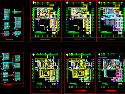  宾馆电气装修CAD施工图 