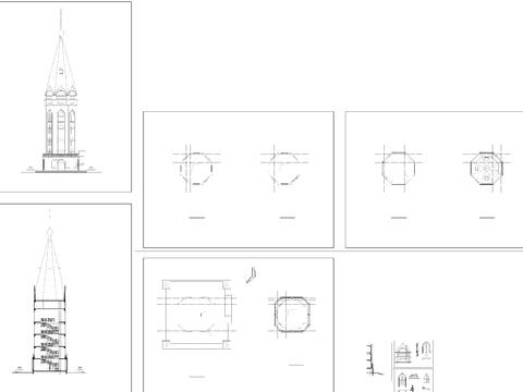  歐式觀光塔建筑設(shè)計 