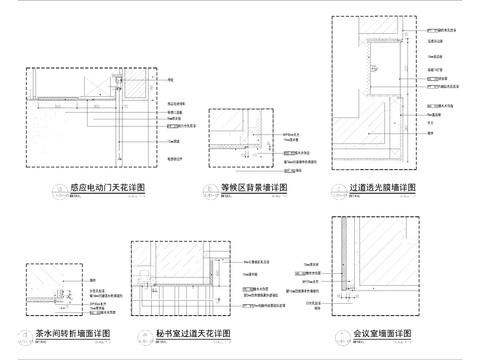  墙体、形象台、装置台详图 