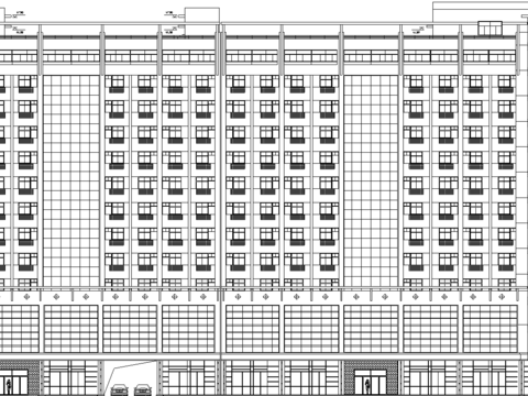 綜合樓cad建筑圖紙 