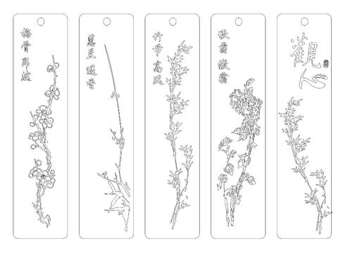  雕刻图案cad图库 