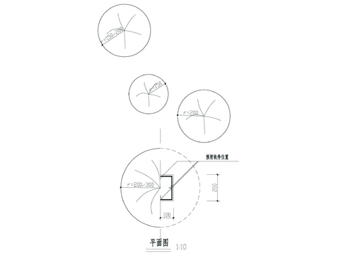  荷花汀步节点大样 