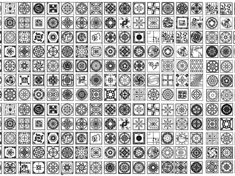  地面cad 拼花素材 地面 拼花 地面拼花 石材地面 石材拼cad图库 