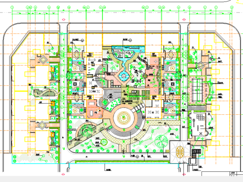  某休闲公园园林景观CAD施工图 