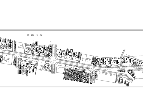  某路沿街商業(yè)街cad施工圖 