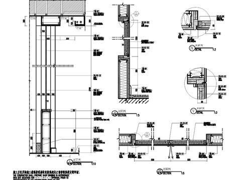 甲级防火门CAD节点大样 