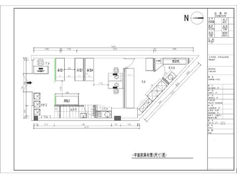  现代风格中医诊所cad平面图 