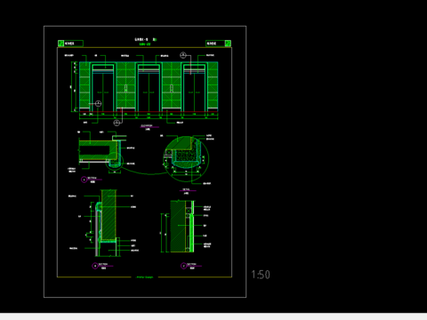  电梯cad节点大样图 