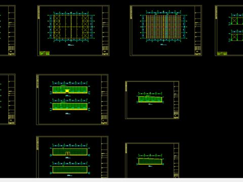  东升石材钢结构展厅工程CAD施工图 