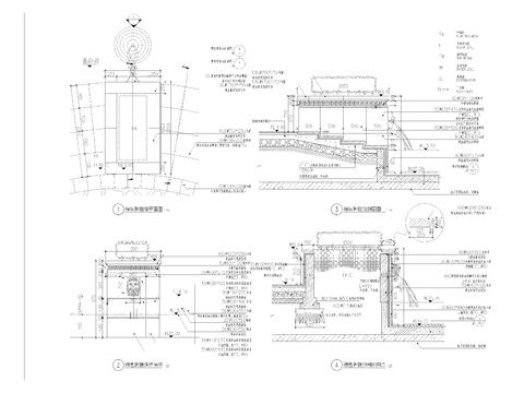  特色种植池详图cad大样图 
